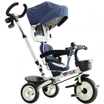 HOMCOM 4-in-1 Kids Ride-On Tricycle