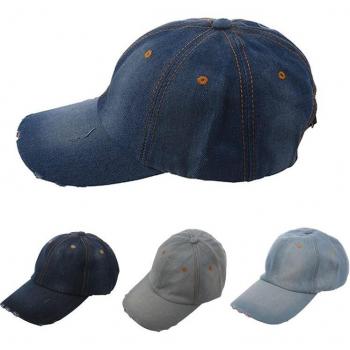 Unisex Plain Denim Baseball Cap