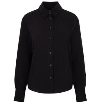 Hemdbluse mit langen Ärmeln Uni