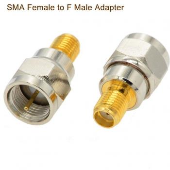 2 PCS SMA to F Straight Coaxial Connector