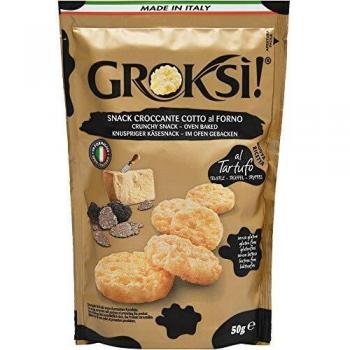 GROKSi! Glutenfreier Trüffel-Käsecrackern 50 g – laktosefrei, kohlenhydratarm