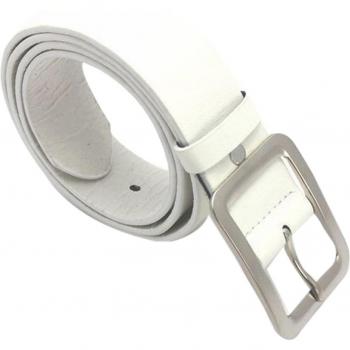 Men's Faux Leather Belt with Buckle