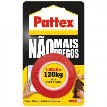 Fita Adesiva Dupla Face Pattex 1.5m x 19mm