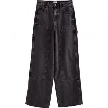 Obsidian Handcrafted Wide‑Leg Denim