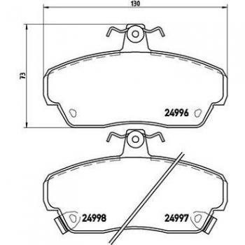 BREMBO P 52 020 pastillas de freno