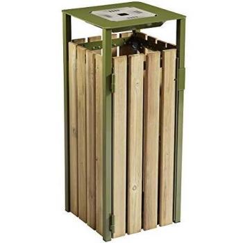 Corbeille de tri Eden 110l avec cendrier 1,5l