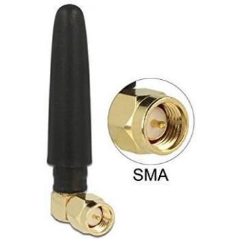 ISM 433 MHz Antenne SMA 1 dBi omnidirektional flexibel schwarz