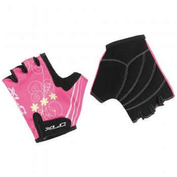 Guanti ciclismo XLC Princess T.4 per bambine Colore NERO BLU Taglia 4