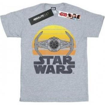 Maglietta Star Wars Women Sunset TIE Fighter in cotone boyfriend