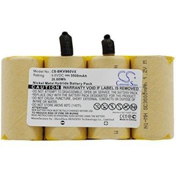 Batería de repuesto 9.6V 3Ah Ni-MH Black & Decker DV9605