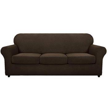 MAXIJIN 4 Piece Pet Friendly Couch Covers for 3 Seater