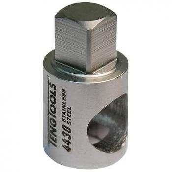 Teng Tools MS120036-C 1/2 F to 3/8 M Stainless Steel T Bar Adaptor