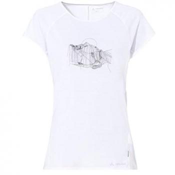 T-shirt femme Vaude Tekoa II blanc taille 44