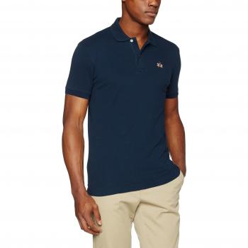 La Martina Cotton Polo Shirt with Contrasting Details and Logo Embroidery