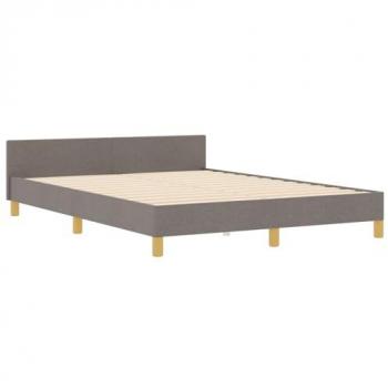 VidaXL Letto a Banchette Sìvo-Marrone 140x190 cm in Tessuto