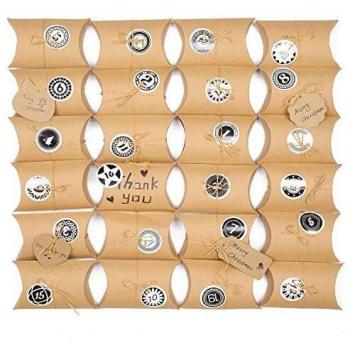 EKKONG Sacs en papier pour calendrier de l'avent