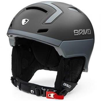 Briko Stromboli Casque de Ski, Unisexe Adulte, 20012P0, Gris (Smoke Cloud Grey), 56-58