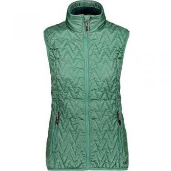 Gilet CMP 34 Ripstop vert – coupe femme, tissu anti-effraction