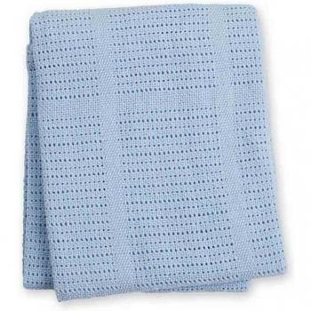 Couverture tricotée en coton