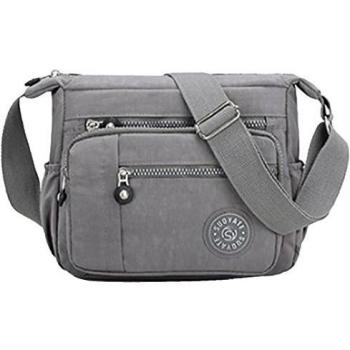 Womens Multi Pocket Casual Crossbody Travel Bag for Shopping Hiking