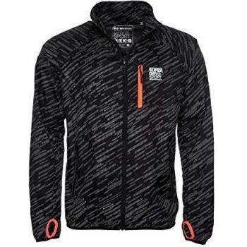 Superdry Herren Reflektierende Training Jacket Schwarz 3XL