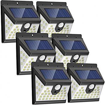 Solar Motion Sensor Wall Lights for Yard Pathways