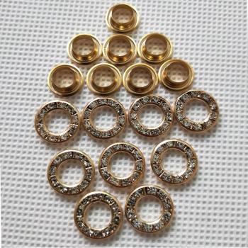 6.5 mm DIY Rhinestone Eyelets