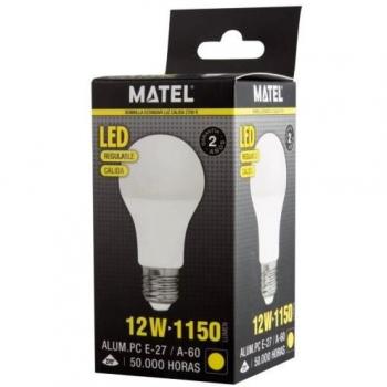 Bombilla LED 12W E27 Cálida Regulable