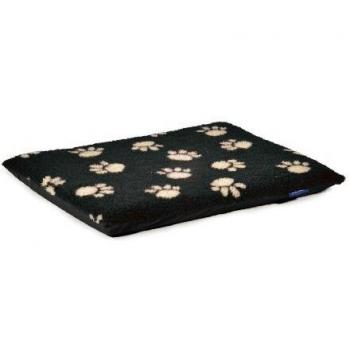 Sleepy Paws Paw Print Cat Pad, 61 cm x 46 cm, Black
