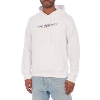 Diesel Industrie Denim Division Kapuzenpullover – Weiß – Herren – Größe M