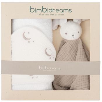 Set de regalo Bimbidreams con capa de baño y doudou