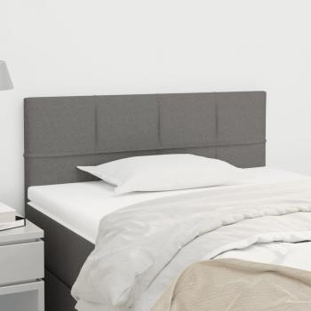 100 cm Headboard in Dark Grey Fabric