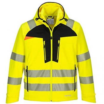 Veste Softshell DX47 Noir/Jaune Portwest Taille S