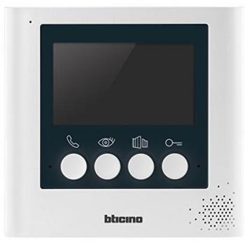 Monitor 4,3” BTicino 332253 para videoportero – acabado blanco perla