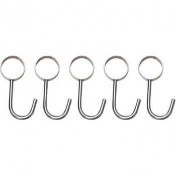 5pcs Stainless Steel S Hooks for Kitchen and Living Room Storage
