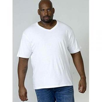 Duke Mens D555 Kingsize Signature-1 Oversized Cotton T-Shirt (White, XXXXL)
