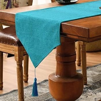 Seashore Tree Blue Party Table Runner