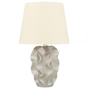 Eclectic Bedside Lamp with Ceramic Base Gold