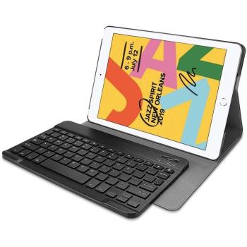 Just in Case Bluetooth Tastaturhülle für Apple iPad 2019/2020/2021, Schwarz