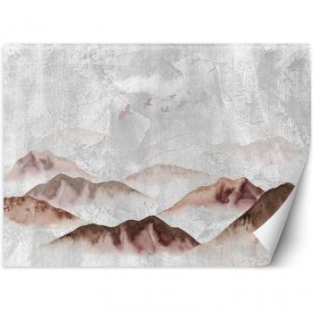 Papier Peint Mural, Oiseaux Au-dessus Des Montagnes – 200x140