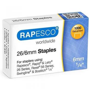 Rapesco Bulk Box Staples 26/6 mm