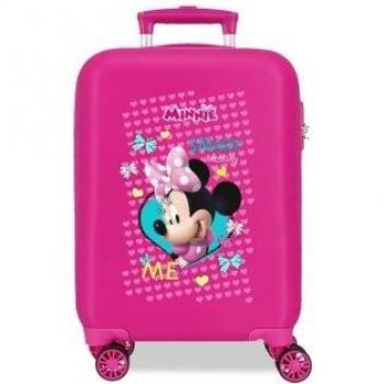 Petite Valise Enfant Minnie « Enjoy » – Dimensions 50x33x20 cm – Rose