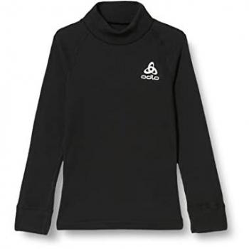 Odlo Active Warm Eco Ropa Térmica Niño Camiseta Interior Manga Larga Negra 128