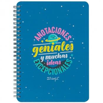 Libreta A5 Mr. Wonderful: Anotaciones geniales para el regreso a clases