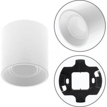 Aro de techo ONIRO 10xP.9,6 cm en PC blanco