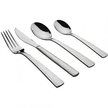 Classic Hammered Finish 24‑Piece Utensil Set