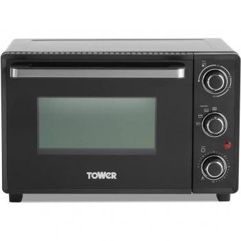 Tower 32L Black Mini Oven with Hot Plates Black