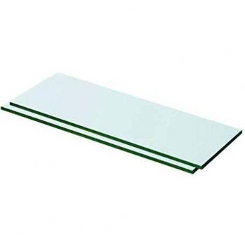 VidaXL 2-Piece Clear Glass Shelves, 50x12 cm