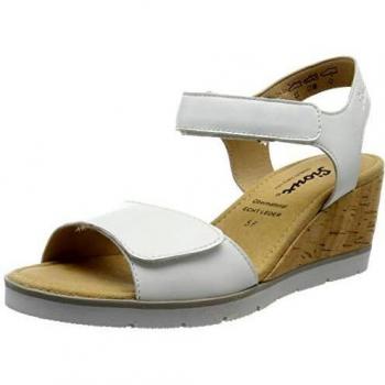 Sioux Damen Filomia-700 T-Spangen Sandalen, Weiß, 39 EU (5.5 UK)