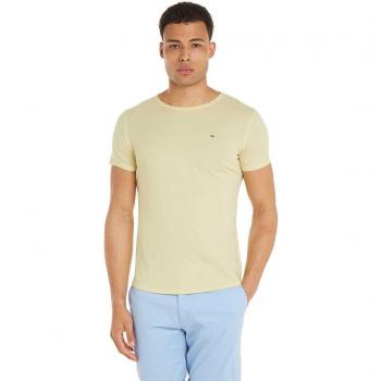 Camiseta Tommy Hilfiger Jean Slim Fit Manga Corta Amarillo Talla M